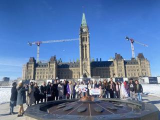 GLOCAL group outside Parliament.