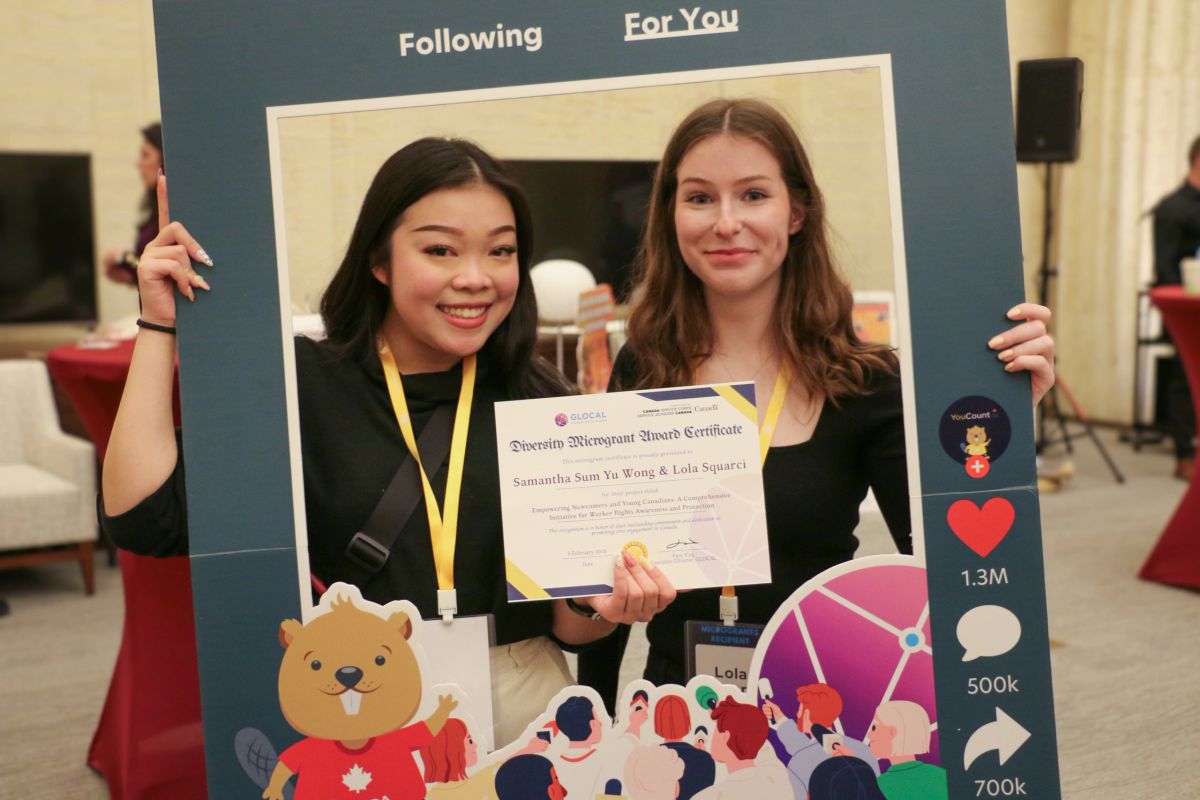 Two Canadian microgrant recipients