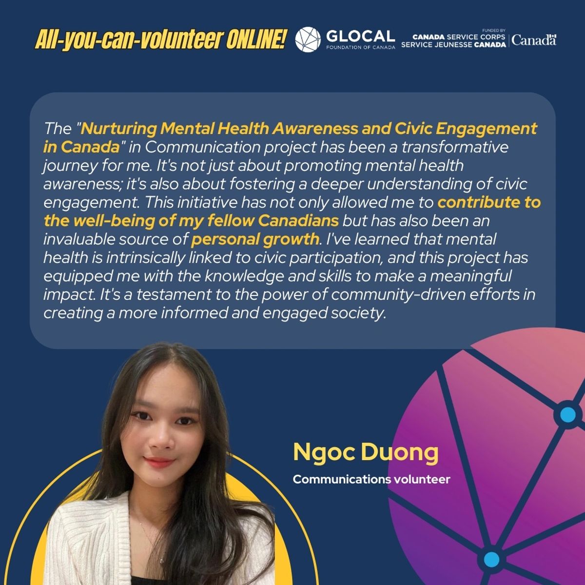 GLOCAL community testimonial