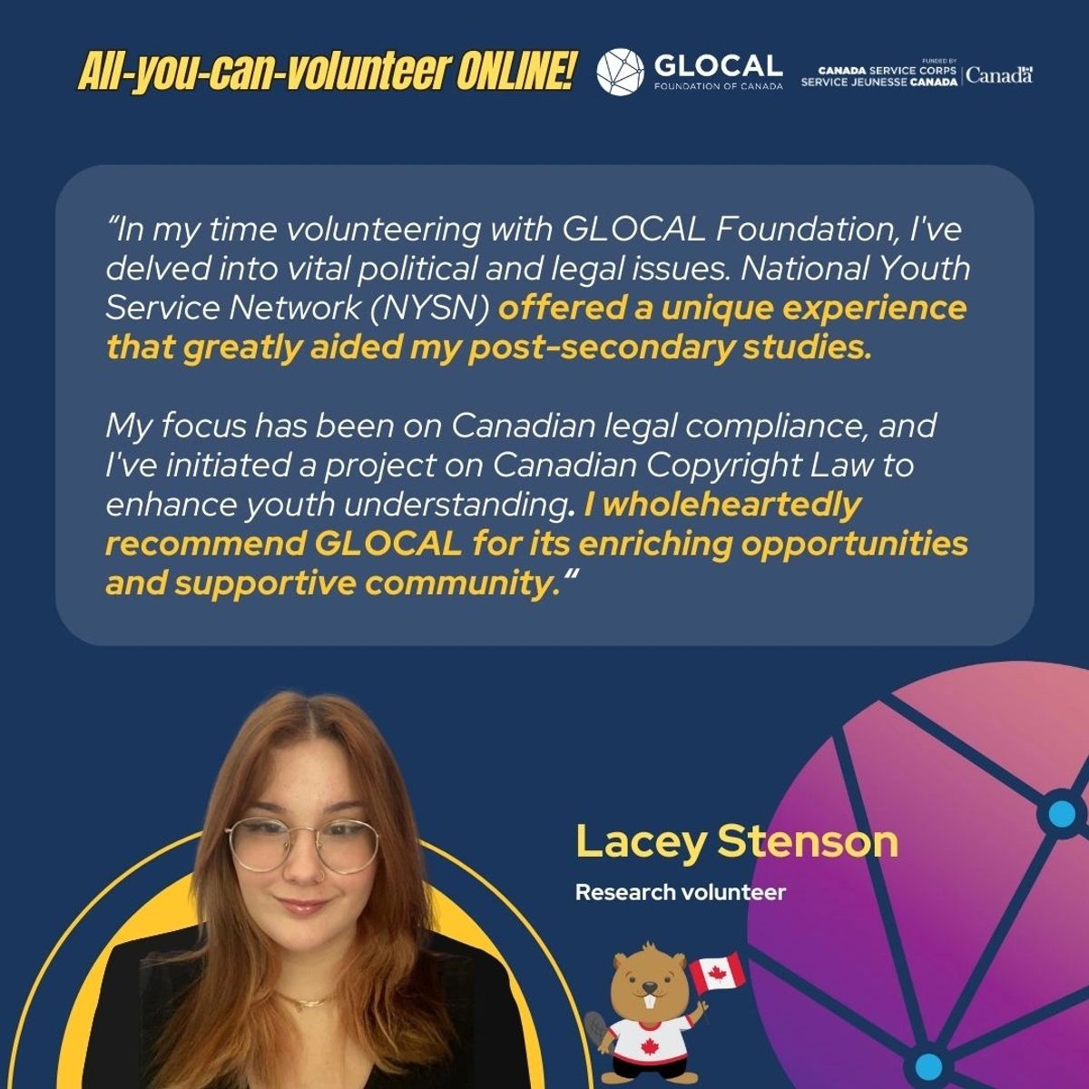 GLOCAL volunteer spotlight
