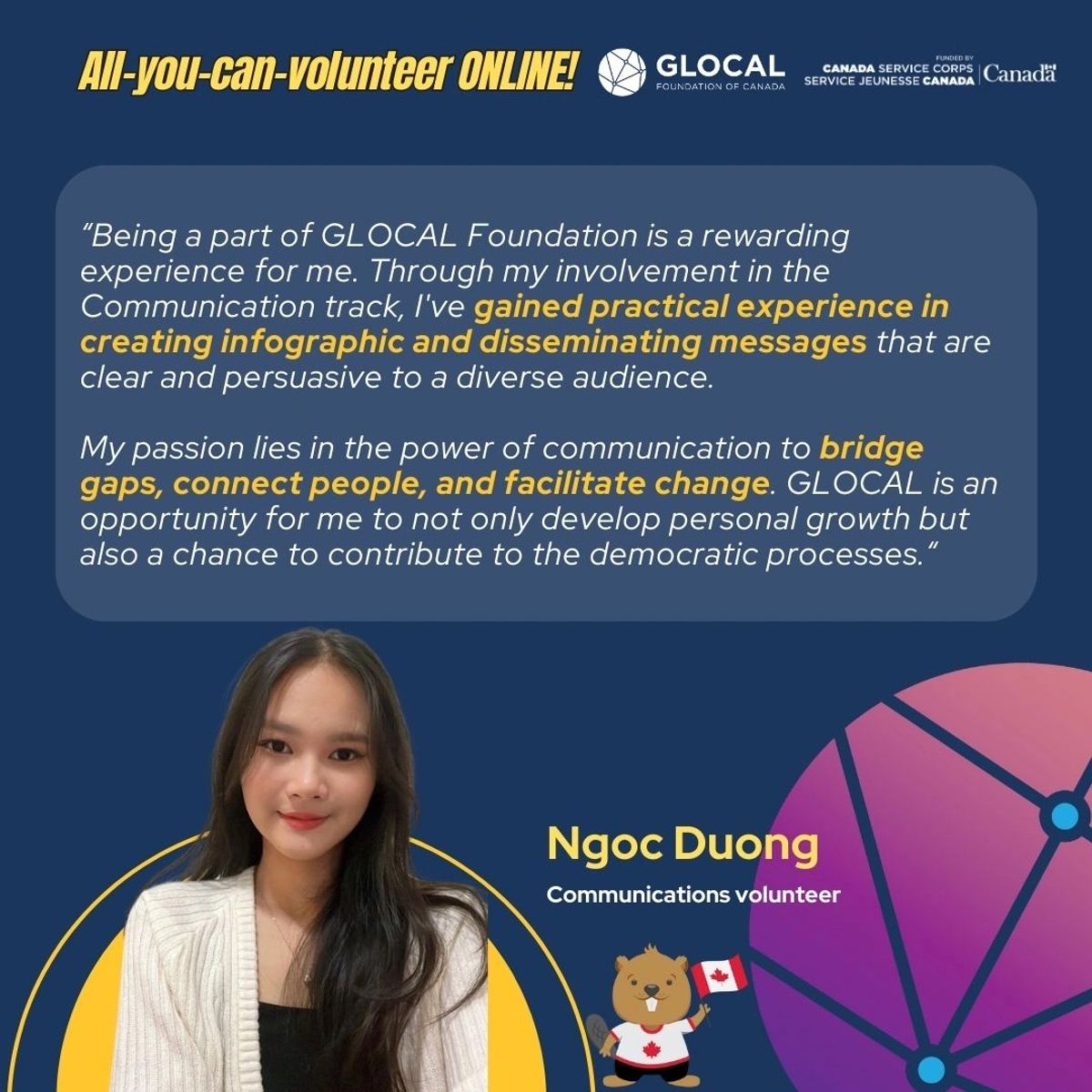 GLOCAL volunteer spotlight
